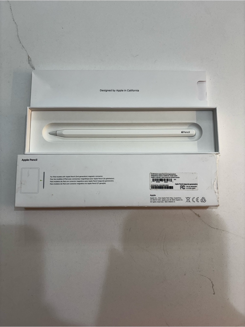 Apple Pencil (2nd Gen) White Stylus with Lightning Cap - Picture 3 of 3